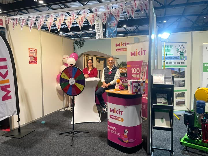 Le stand de Mikit Auxerre lors d’un salon